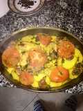 Potato Dish with Chicken Giblets