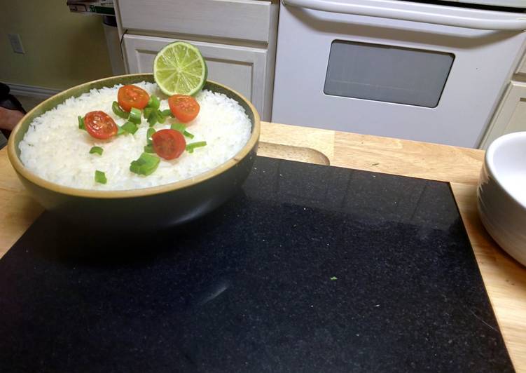 Recipe of Perfect White Rice and Finadene