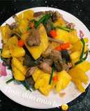 Lòng mề xào dứa