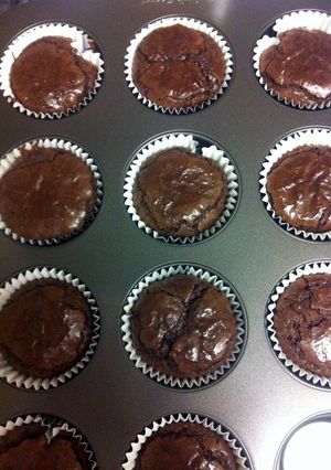 A picture of Intensely Orange Brownie Bites.