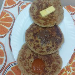 A picture of Quinoa flour pancakes 🥞😋.