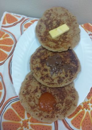 A picture of Quinoa flour pancakes 🥞😋.