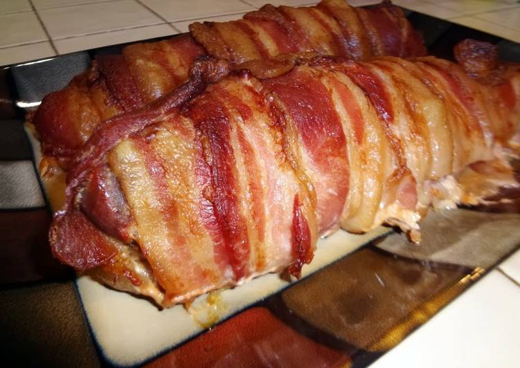 Steps to Make Favorite Bacon Wrapped Pork Loin