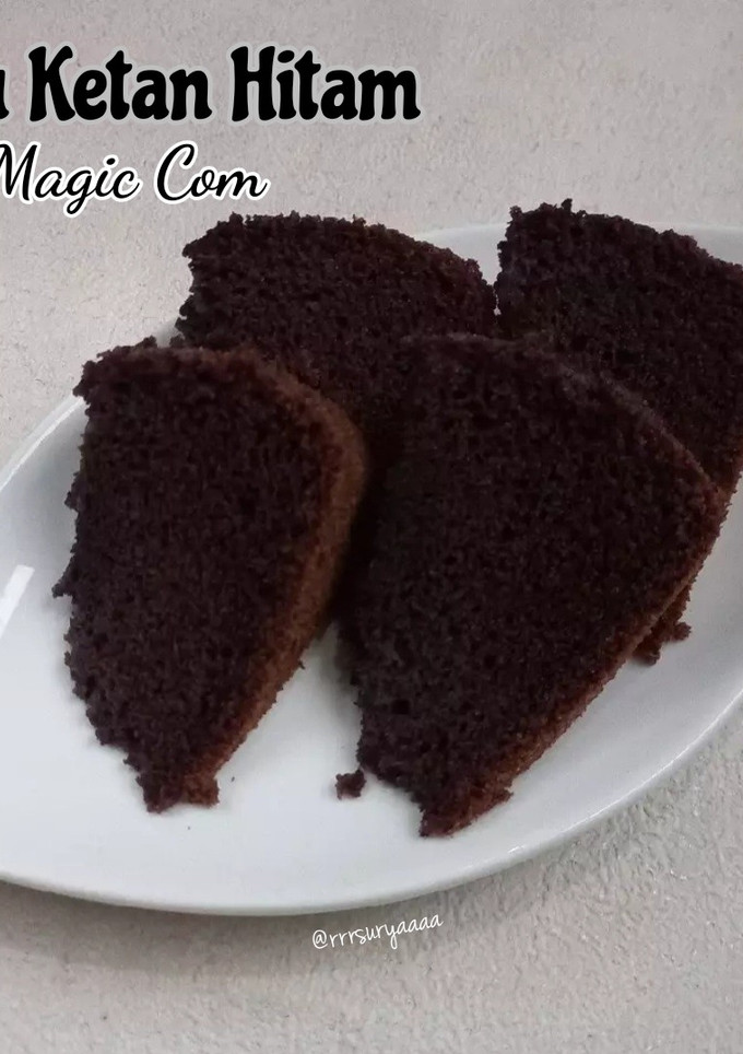 Foto resep Bolu Ketan Hitam Magic Com