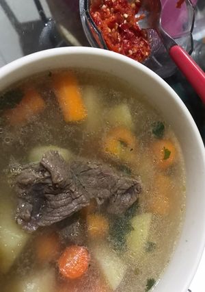 Foto resep Sop Daging Sapi dengan Sambal Segar
