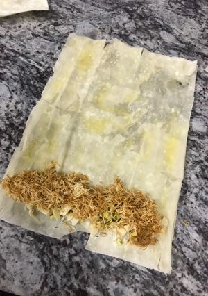 صورة لوصفة بقلاوة بالكنافة لذيذة 😍