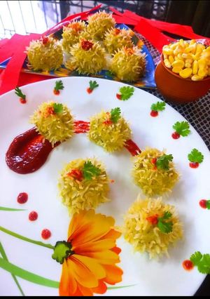 A picture of Corn Rice Dumplings.