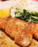 Pan-Seared Cod with Butter Soy Sauce and Lemon Flavor