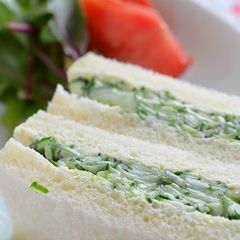 A Basic Cucumber Sandwich A picture of A Basic Cucumber Sandwich.