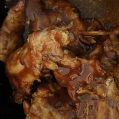A picture of crockpot pork riblets.