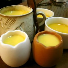 A picture of Creamy Smooth Custard Pudding Made Easily in a Pan.