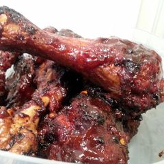 A picture of Habanero Pineapple BBQ sauce (Goes great with Chicken and Pork).