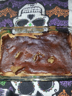 A picture of Homemade pumpkin pie straight from the pumpkin!.