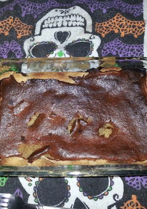 A picture of Homemade pumpkin pie straight from the pumpkin!.