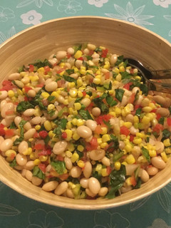 Una foto de Ensalada de porotos granados