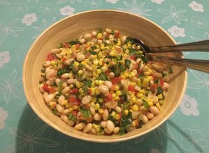 Una foto de Ensalada de porotos granados