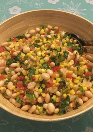 Una foto de Ensalada de porotos granados