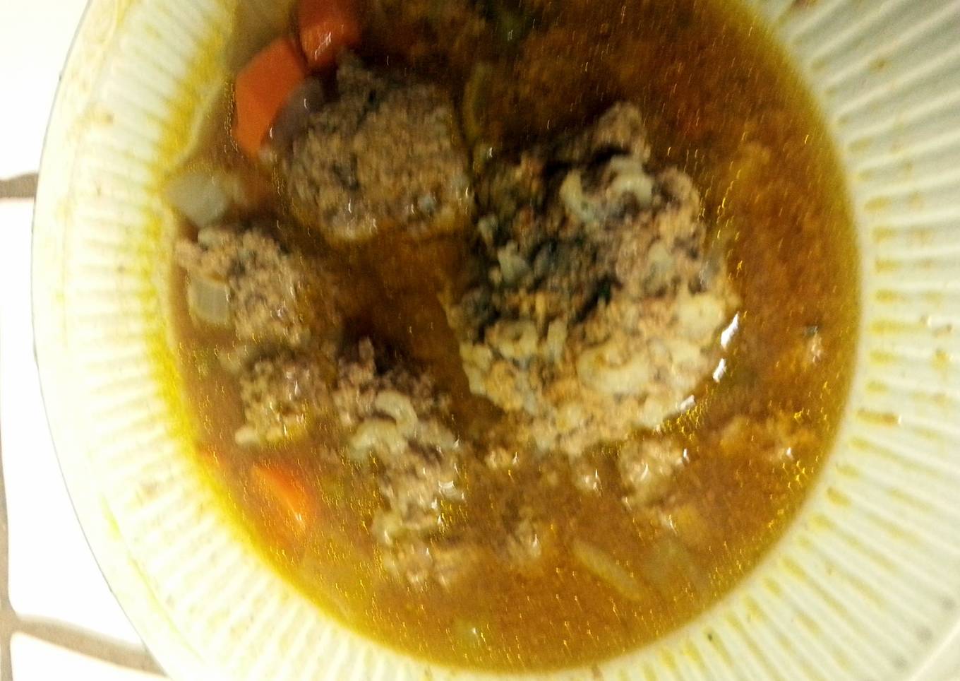 Albondiga Soup (meatball soup)