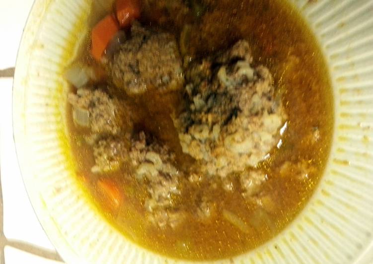 Simple Way to Make Speedy Albondiga  Soup (meatball soup)