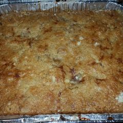A picture of Peach cobbler.