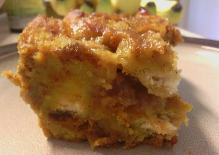 sunshines pumpkin bread pudding