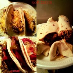 A picture of Brisket Soft Tacos.
