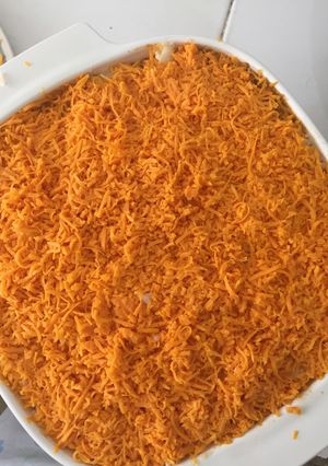 Una foto de Pastelón de arroz relleno de carne y berenjena asada