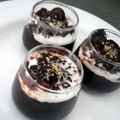 A picture of Kanya's Black Rice Pudding.