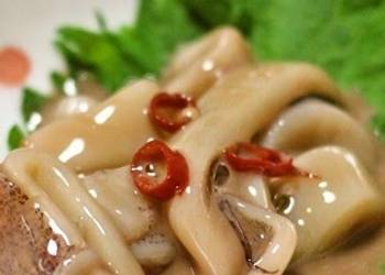 How to Recipe Yummy Fresh Seafood Squid Shiokara