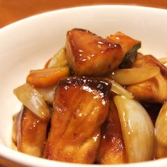 A picture of Suburi ~ Amberjack with Sweet Vinegar Ankake Sauce ~.
