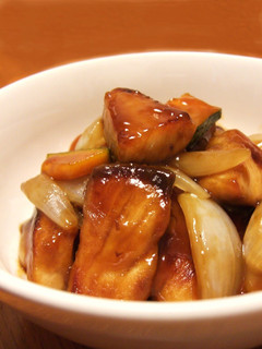 A picture of Suburi ~ Amberjack with Sweet Vinegar Ankake Sauce ~.
