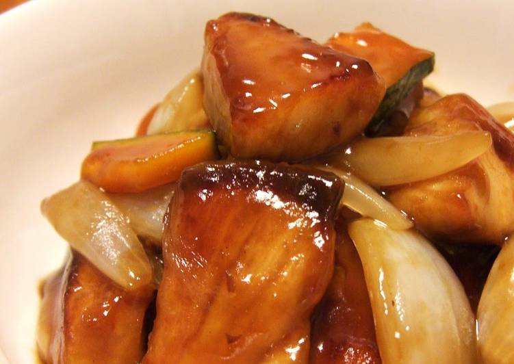 Step-by-Step Guide to Make Ultimate Suburi ~ Amberjack with Sweet Vinegar Ankake Sauce ~