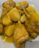 Jamoncitos de pollo con patatas estofadas