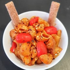 A picture of Pasta with Red Sauce.