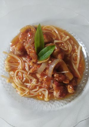 Foto resep Ayam siram pedas