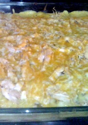 A picture of chicken casserole.