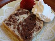 A picture of chocolate pound cake
