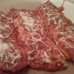 A picture of Baked Manicotti w/ Beef.