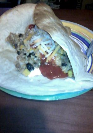 A picture of stuffed burritos.