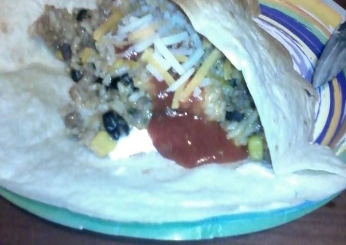 Recipe of Speedy stuffed burritos