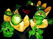 A picture of cream cheese wontons