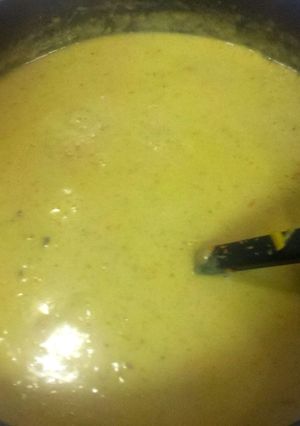A picture of BroughtCheese Soup.