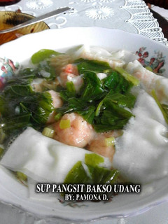 Foto resep Sup Pangsit Bakso Udang
