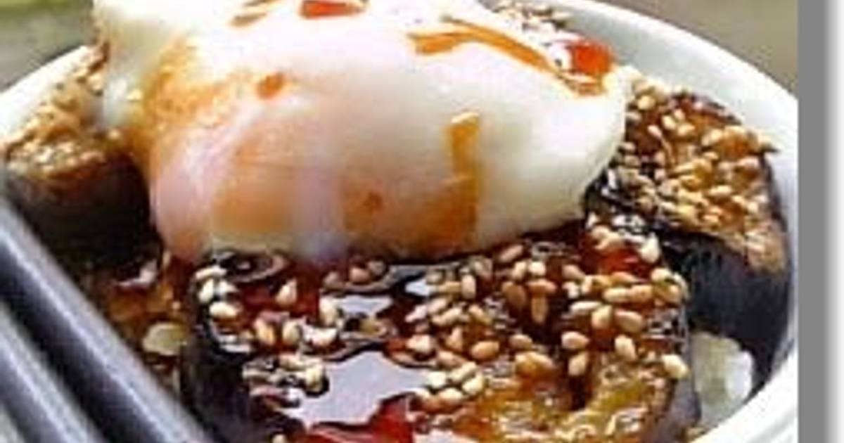 Eggplant Rice Bowl with Sweet and Savory Sauce Recipe by cookpad.japan