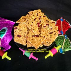 A picture of Til Gud Chikki - Sesame Jaggery Chikki.