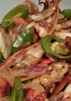 Foto resep Cumi asin cabe ijo