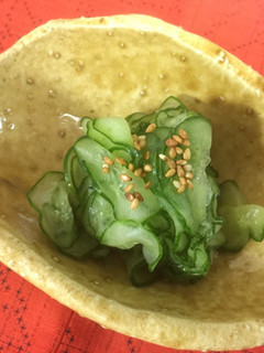 A picture of Japanese Cucumber Squeeze Salad.