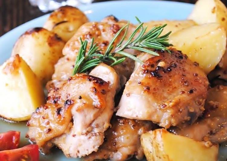 Recipe of Super Quick Homemade Rosemary Mustard Chicken