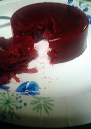 A picture of Cranberry sauce.