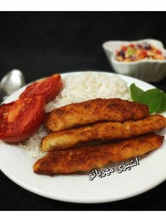 عکسی از دستور کوبیده مرغ تابه ای